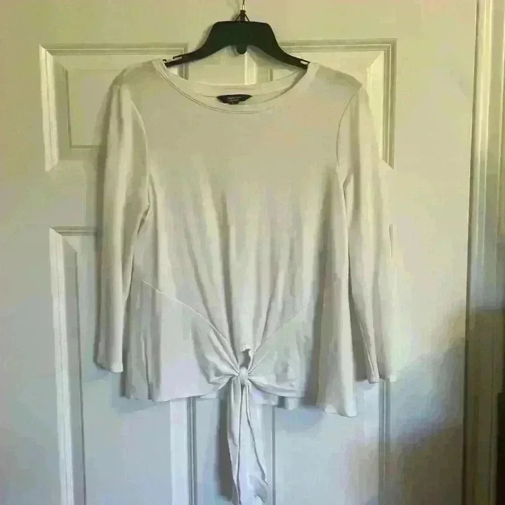 NWOT white Simply Vera Vera Wang long‎ sleeve size xs